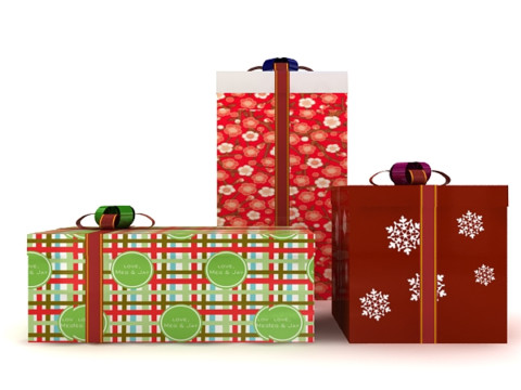 Paket Hadiah Model 3D