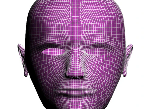 Чоловіки тіло обличчя 3D Модель