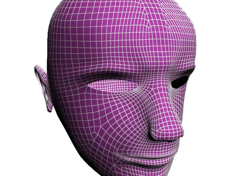 Men Body Face 3D Model