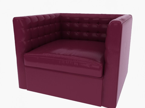 Leather Sofa 3D Model