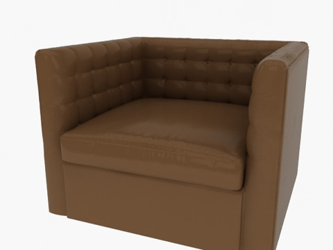 Sofa Kulit Model 3D