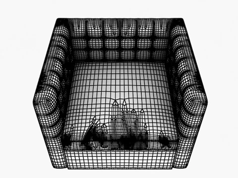 レザーソファ 3Dモデル