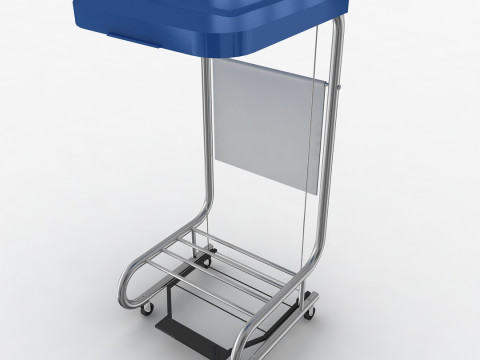 Mobilny stojak na kosze Model 3D