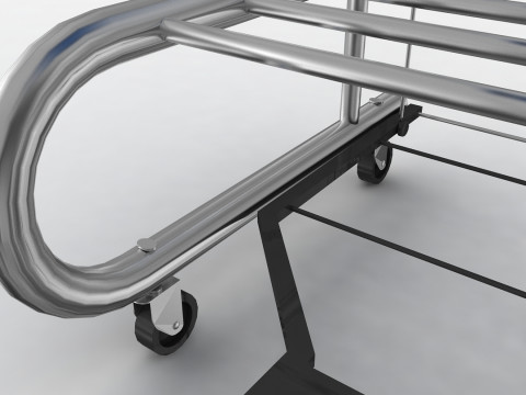 Mobilny stojak na kosze Model 3D