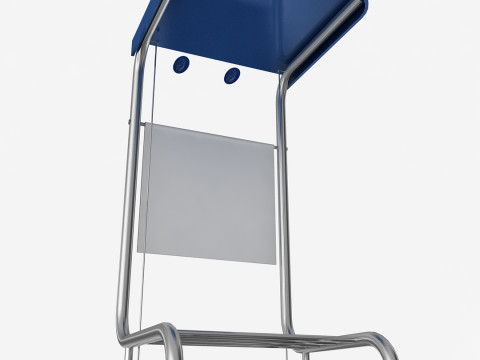 Mobilny stojak na kosze Model 3D