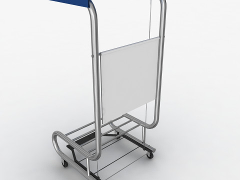 Mobilny stojak na kosze Model 3D