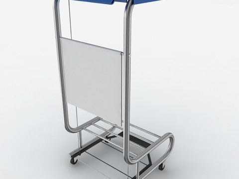 Mobilny stojak na kosze Model 3D