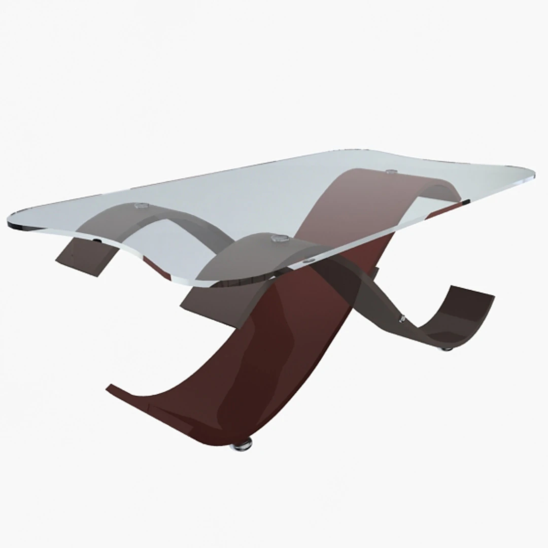 Stylish Office Table 3D Model .c4d .max .obj .3ds .fbx .stl .blend 
