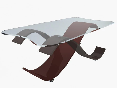 Stylowy st&oacute;ł biurowy Model 3D