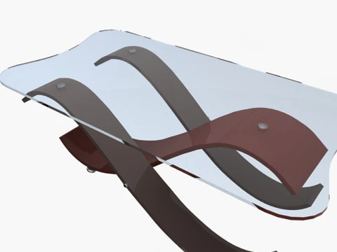 Stylish Office Table 3D Model