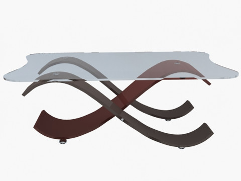 세련된 사무실 테이블 3D 모델