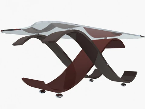 Stylish Office Table 3D Model