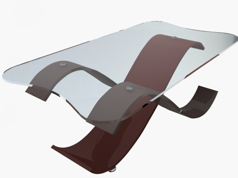 세련된 사무실 테이블 3D 모델