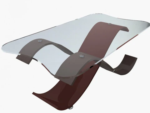 Stylish Office Table 3D Model