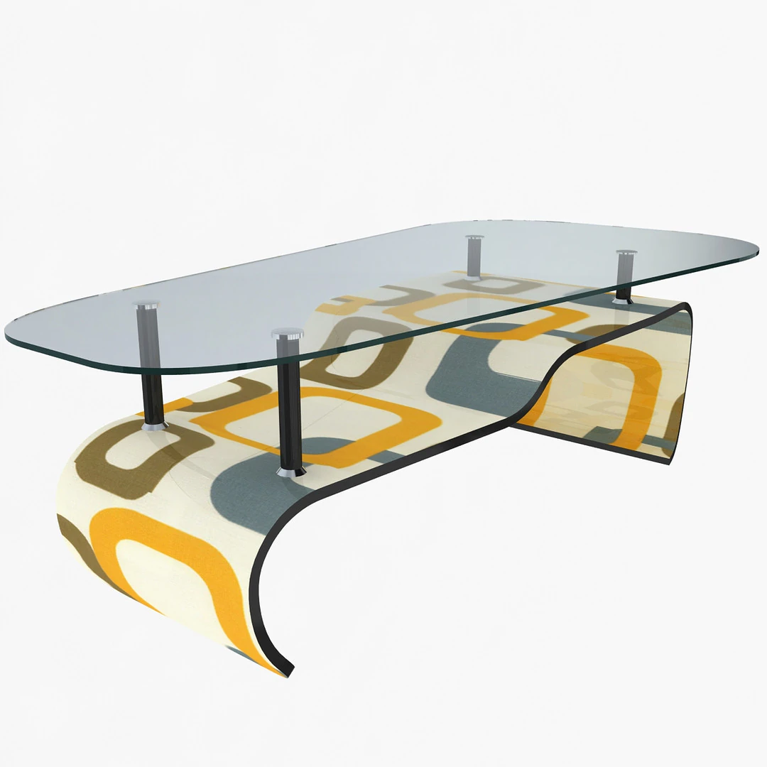 Stylish Office Table 3D Model .c4d .max .obj .3ds .fbx .stl .blend 