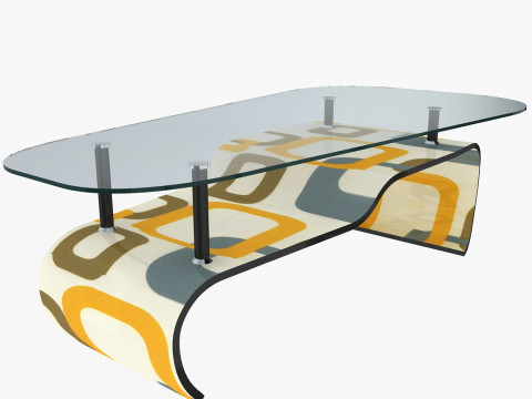 Stylish Office Table 3D Model