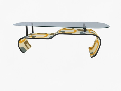 Стильний офісний стіл 3D Модель