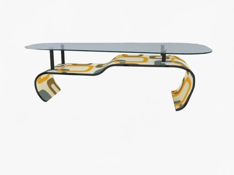 Stylish Office Table 3D Model