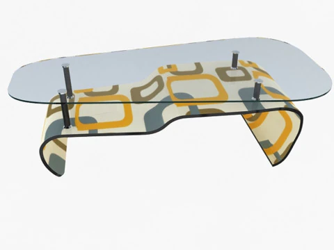 Stylish Office Table 3D Model