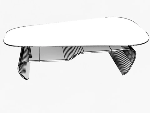 Stylish Office Table 3D Model