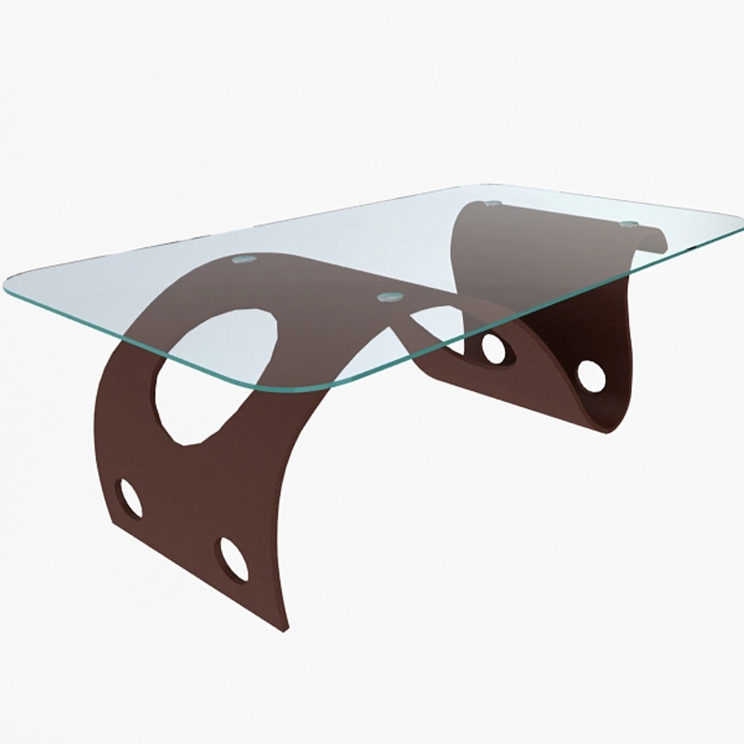 Stylish Office Table 3D Model .c4d .max .obj .3ds .fbx .stl .blend 