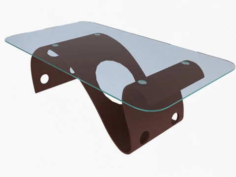 Stylish Office Table 3D Model