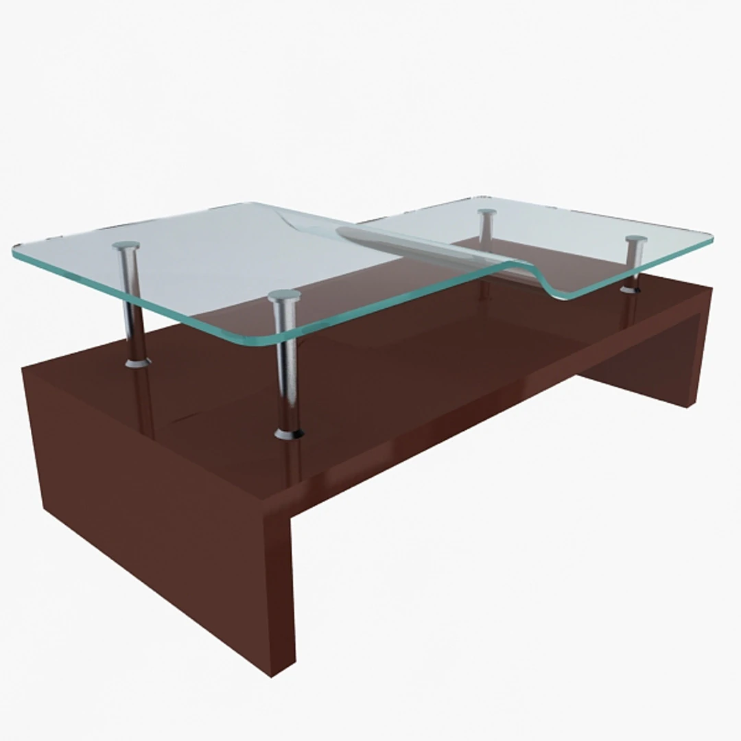 Stylish Office Table 3D Model .c4d .max .obj .3ds .fbx .stl .blend 