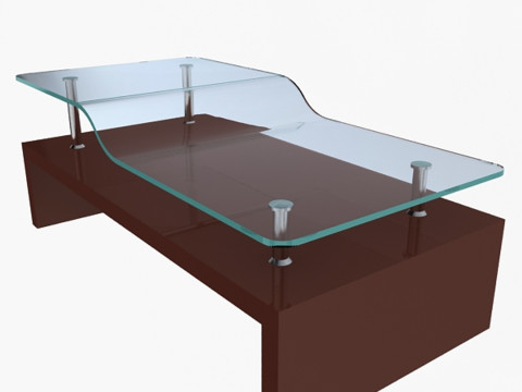 スタイリッシュなオフィステーブル 3Dモデル