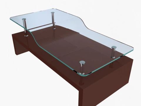 Stylish Office Table 3D Model