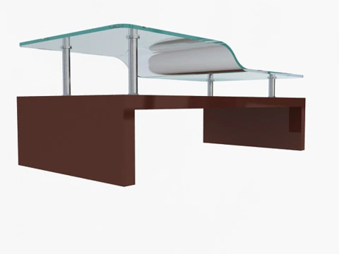 Stylish Office Table 3D Model