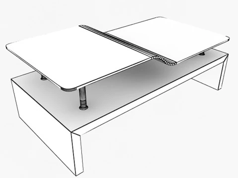 Stylish Office Table 3D Model