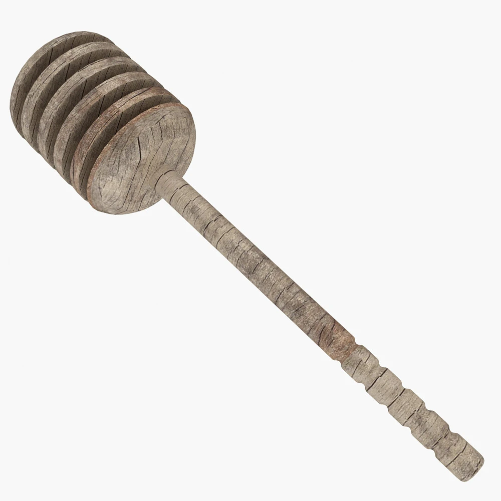 Old Honey Dipper 3D Model .c4d .max .obj .3ds .fbx .stl .blend