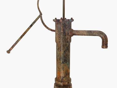 Old Water Hand Pump 3D Model