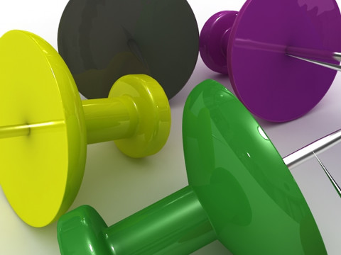 Notice Board Pin 3D Model