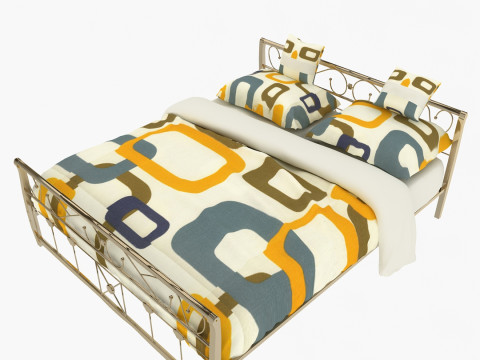 잠자는 침대 3D 모델