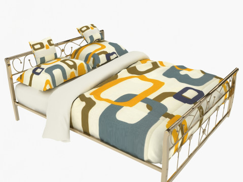 잠자는 침대 3D 모델