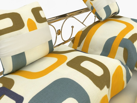 잠자는 침대 3D 모델