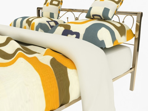 잠자는 침대 3D 모델