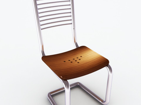 &Ccedil;elik Sandalye 3D Model