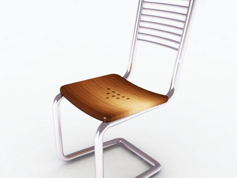 Steel Chair 3D Model
