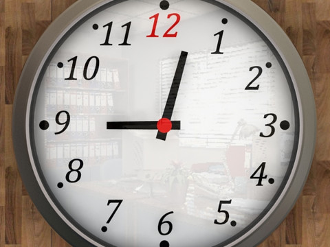 Wall Mounted Clock 3D Model