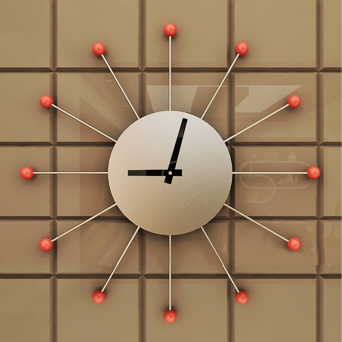 Wall Mounted Clock 3D Model .c4d .max .obj .3ds .fbx .stl .blend 