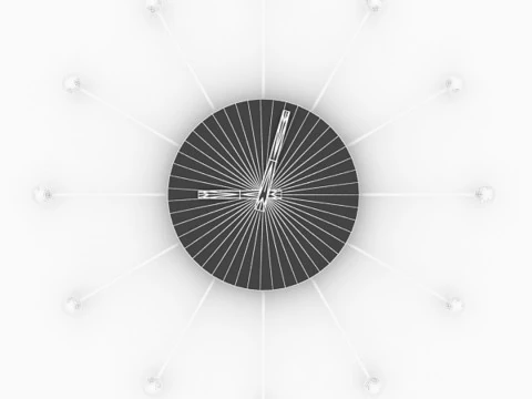 Wall Mounted Clock 3D Model