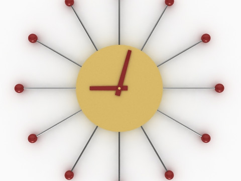 Duvara Monte Saat 3D Model