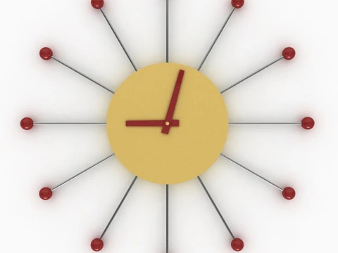 Wall Mounted Clock 3D Model