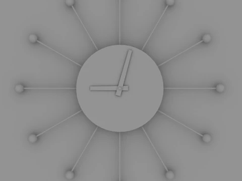 Wall Mounted Clock 3D Model
