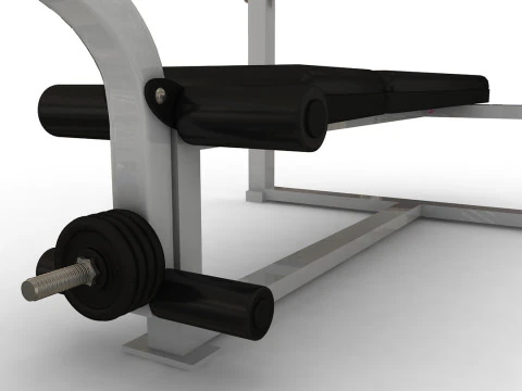 Weight Lifting Bench 3D Model