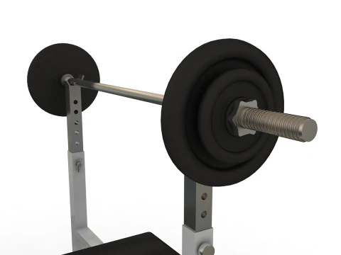Weight Lifting Bench 3D Model