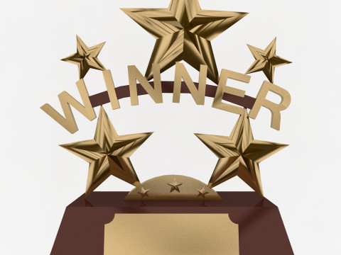 Winner Trophy 3D Model