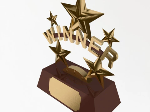 Siegertroph&auml;e 3D Modell